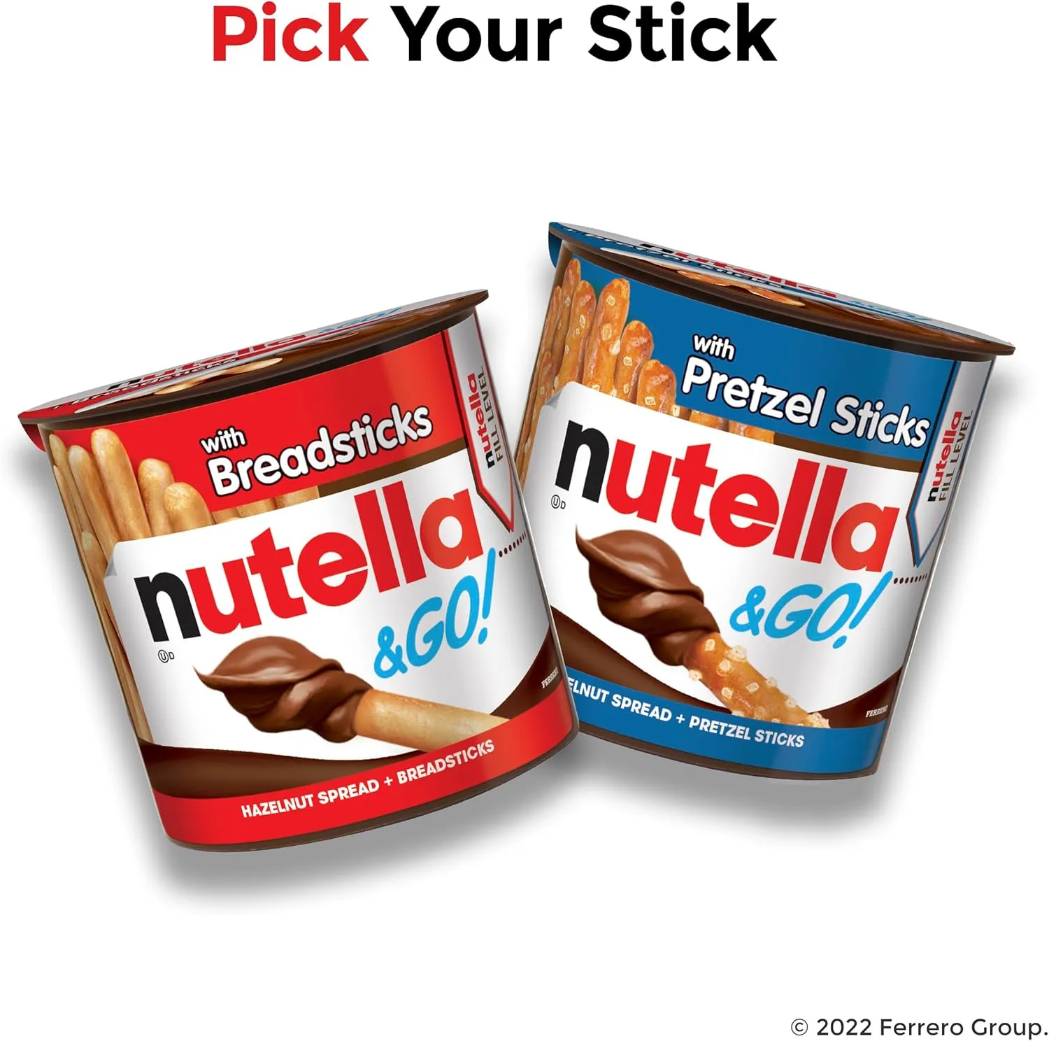 Nutella & GO! Hazelnut and Cocoa Spread with Breadsticks, Snack Cup, 1.8 oz Hazelnut 1.8 Ounce (Pack of 1)
