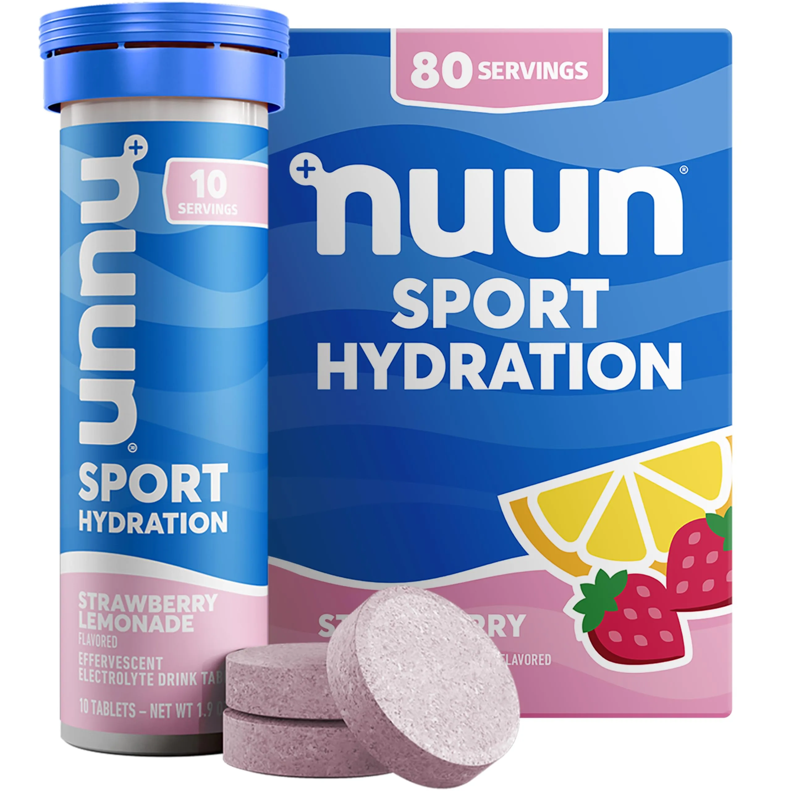 NUUN Sport Electrolyte Tablets with Magnesium, Calcium, Potassium, Chloride & Sodium, Gluten Free & Vegan