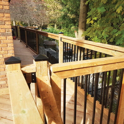 NUVO Accs & Hrdwr-Aluminum Ornamental Pyramid Post Caps 6" x 6" Black NUVO Accs & Hrdwr-Aluminum Ornamental Pyramid Post Caps 6" x 6" Black