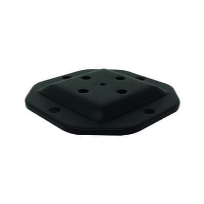 NUVO Black 4″x4″ Heavy Duty Wood Post Connector Plate NUVO Black 4″x4″ Heavy Duty Wood Post Connector Plate