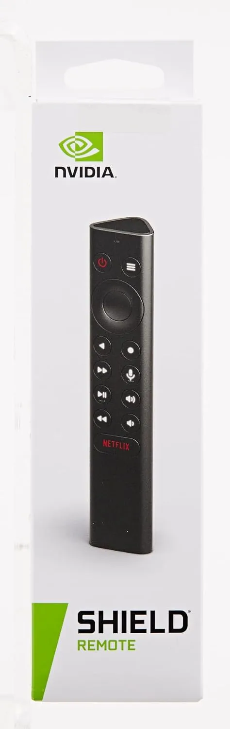 NVIDIA SHIELD Remote; Voice Search, Motion-Activated, Backlit Buttons, Customizable Menu Buttons