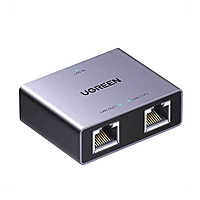 UGREEN 1-to-2 Gigabit Ethernet Splitter, 1000Mbps LAN Network Adapter