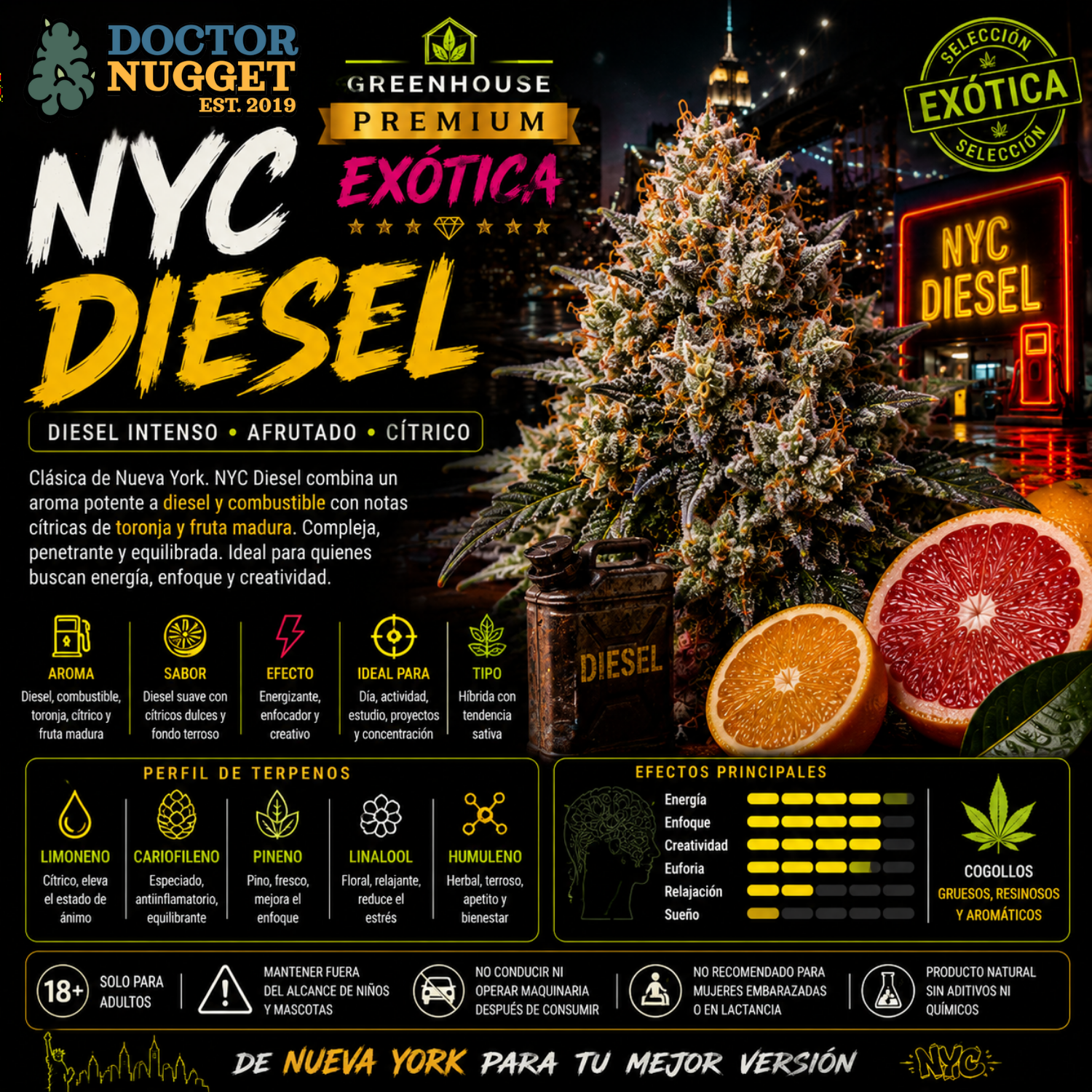 NYC Diesel Greenhouse Premium Exótica