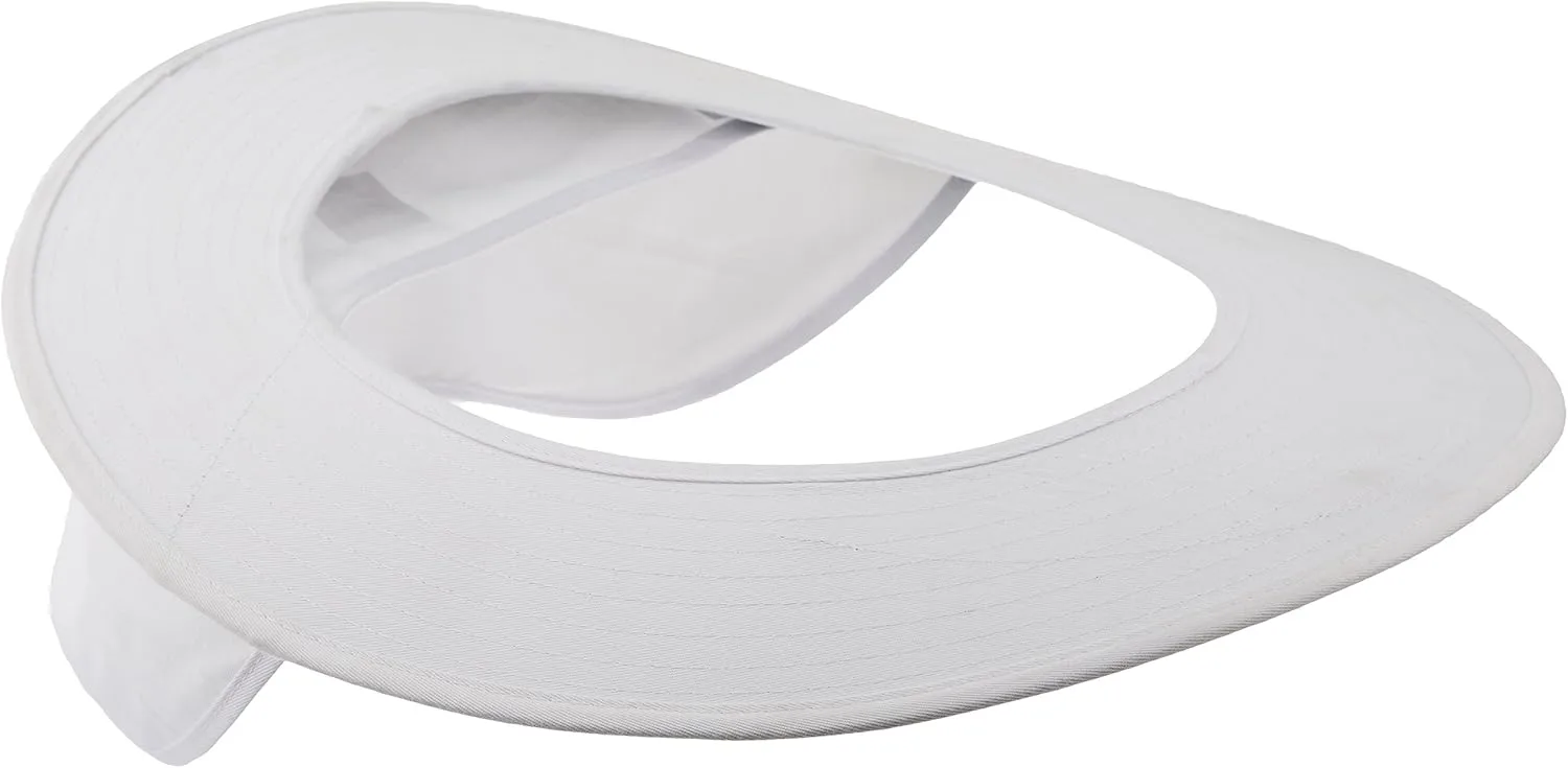 OccuNomix 898-008 Hard Hat Shade, Cotton, White (One Size)