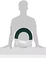 OccuNomix 898-008 Hard Hat Shade, Cotton, White (One Size)