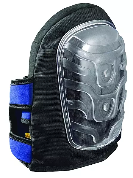 OccuNomix One Size Fits Most Silver Premium Foam Knee Pad, Clear/Blue Soft Flat Cap
