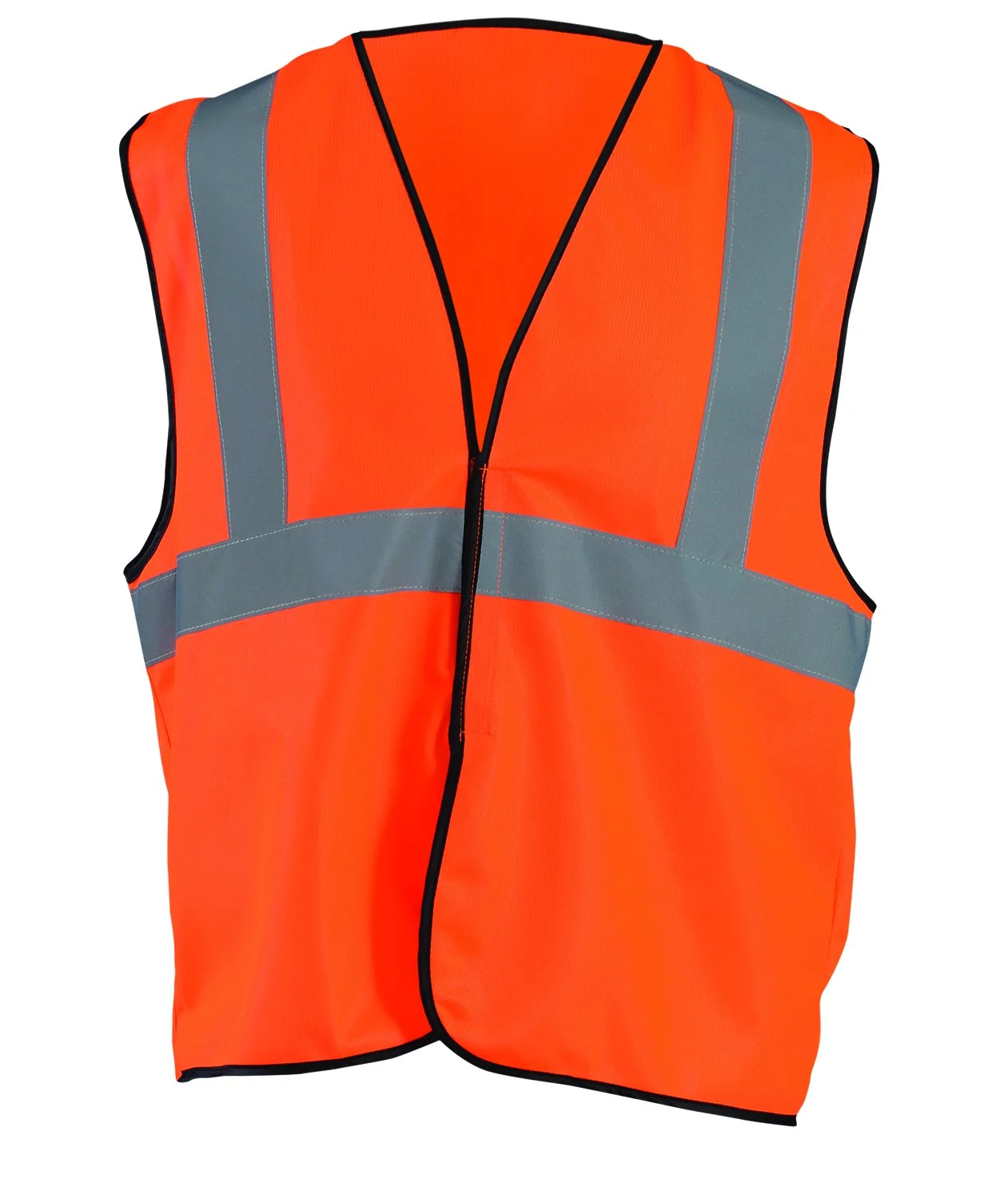OccuNomix mens Class 2 Solid / Single Stripe / Hook & Loop Large / X-Large Orange