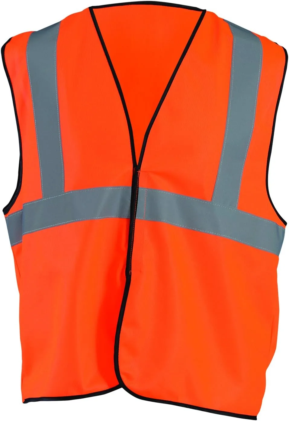 OccuNomix mens Class 2 Solid / Single Stripe / Hook & Loop Large / X-Large Orange