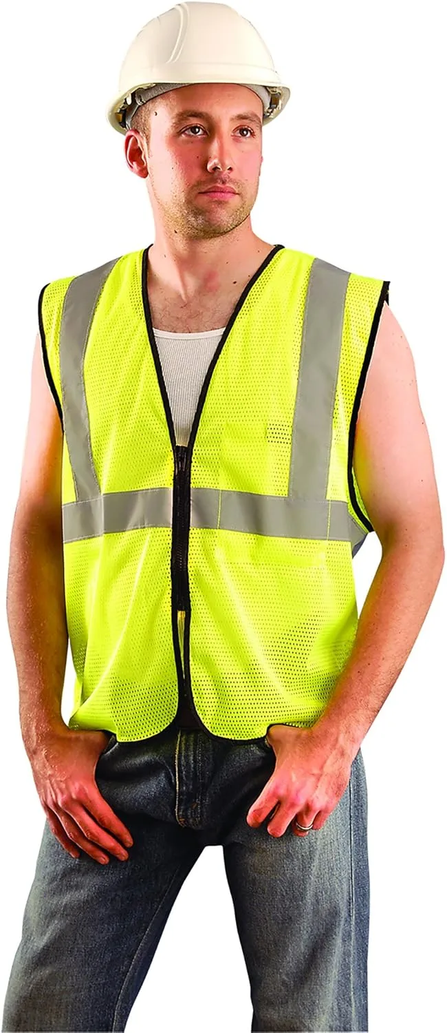 OccuNomix ECO-GCZ-Y2/3X High Visibility Safety Vest, Class 2, 2X/3X