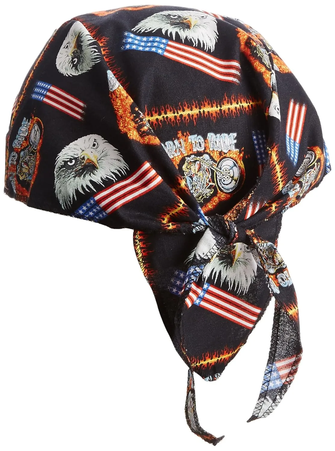 OccuNomix Motorbike Tuff Nougies Cotton Doo Rag Bandana, Pack of 1 (TN6-MOT)
