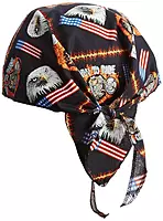 OccuNomix Motorbike Tuff Nougies Cotton Doo Rag Bandana, Pack of 1 (TN6-MOT)