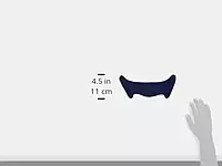 OccuNomix Blue Terry Toppers Cotton Terry Clip Hard Hat Sweatband, Navy, 880-01