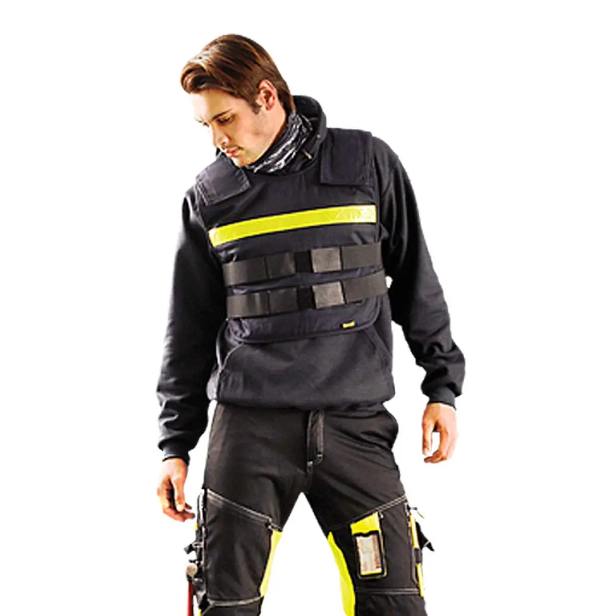 Occunomix PC1 Classic Phase Change Cooling Vest with Gross Tape, HRC 1, Black