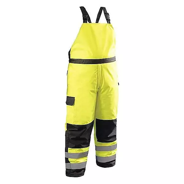 OccuNomix Rain Bib Overalls, Yellow, 2XL (Fits Waist 48-50)