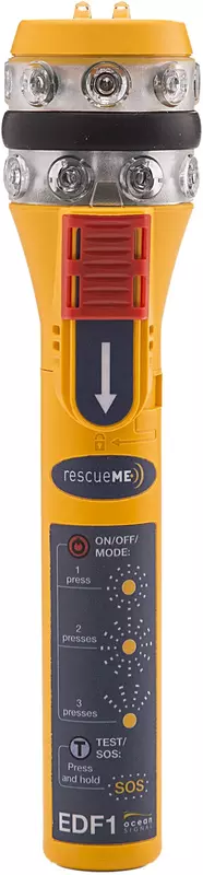 Ocean Signal RescueME EDF1 Emergency Distress Flare, 7-Year Battery Life, 6+ Hours of Operation, Waterproof, Compact