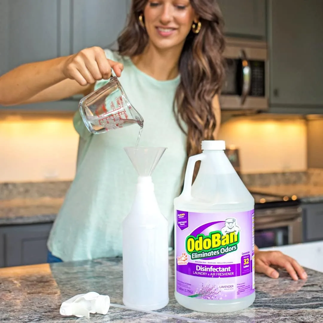 OdoBan Disinfectant Concentrate and Odor Eliminator, 1 Gallon, Lavender Scent
