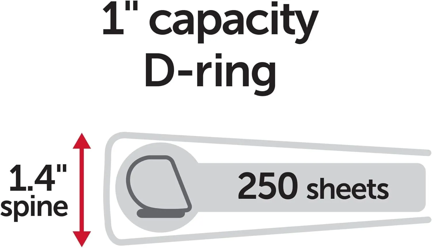 Office Depot® Brand Heavy-Duty D-Ring View Binder, 1" Rings, 54% Recycled, Purple