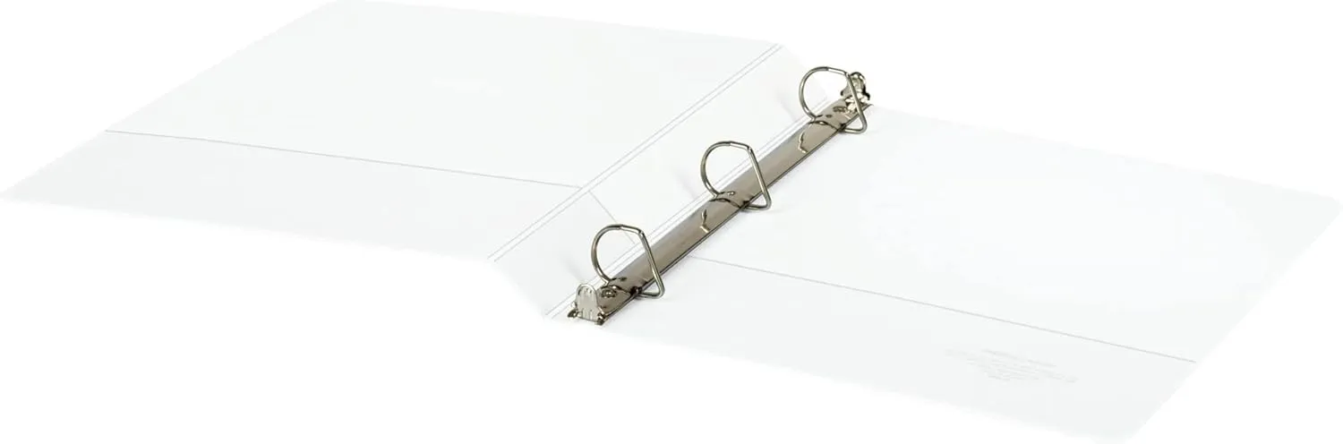 Office Depot® Brand Durable View Slant-Ring Binder, 1" Rings, 61% Recycled, White