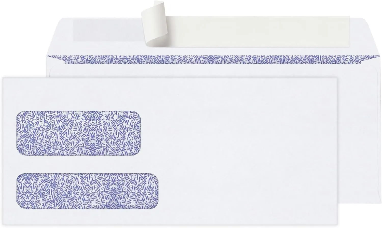 Office Depot Double-Window #10 Envelopes, Clean Seal, White, Box of 250