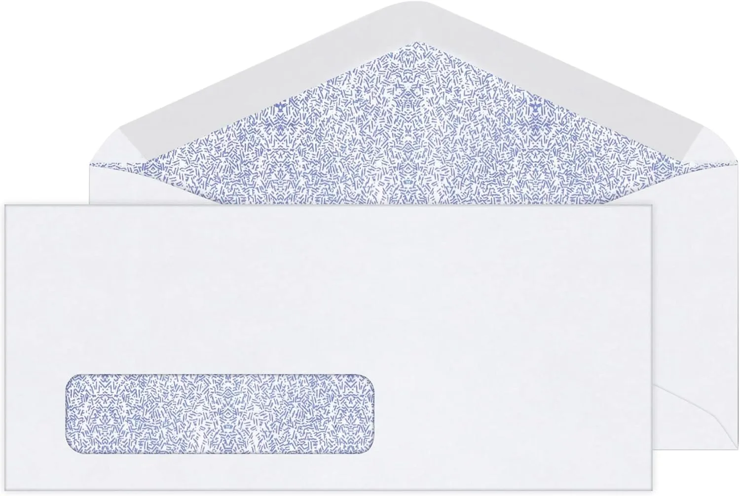 Office Depot Security Window Envelopes, #10 (4 1/8in x 9 1/2in), White, Box Of 500