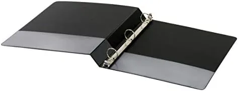 Office Depot® - Durable Round-Ring View Binders - 11.9 x 10.4 x 5.4 in - Black - 6/Pack