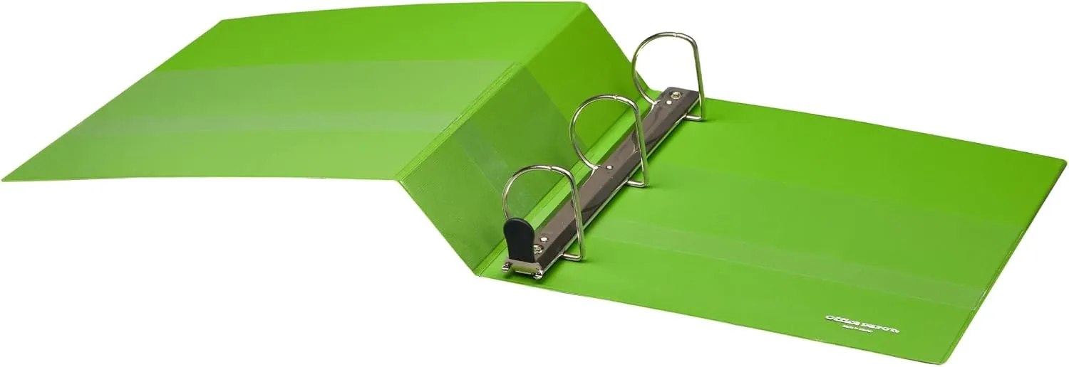 Office Depot® Brand Heavy-Duty D-Ring View Binder, 2" Rings, 54% Recycled, Army Green