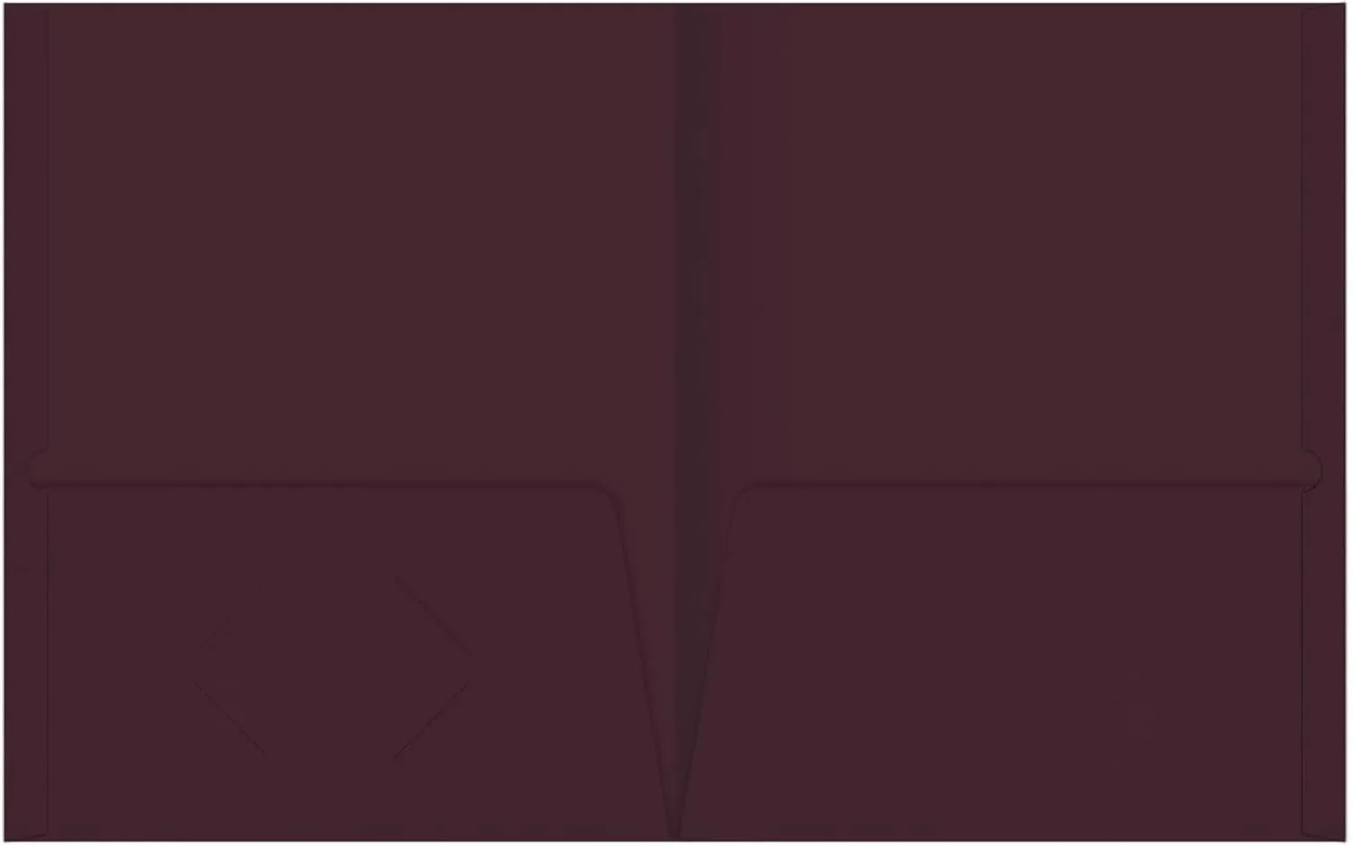 Office Depot® Brand 2-Pocket Folders Without Fasteners, Burgundy, Pack Of 25