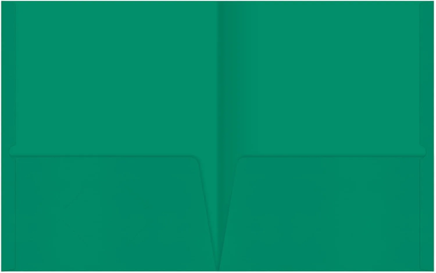 Office Depot® Brand 2-Pocket Folders Without Fasteners, Green, Pack of 25