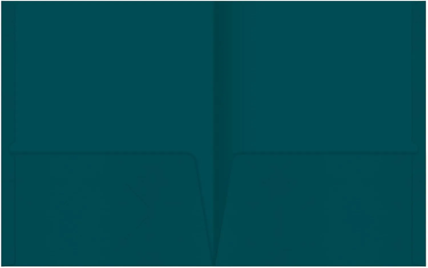 Office Depot® Brand 2-Pocket Folders Without Fasteners, Teal, Pack of 25