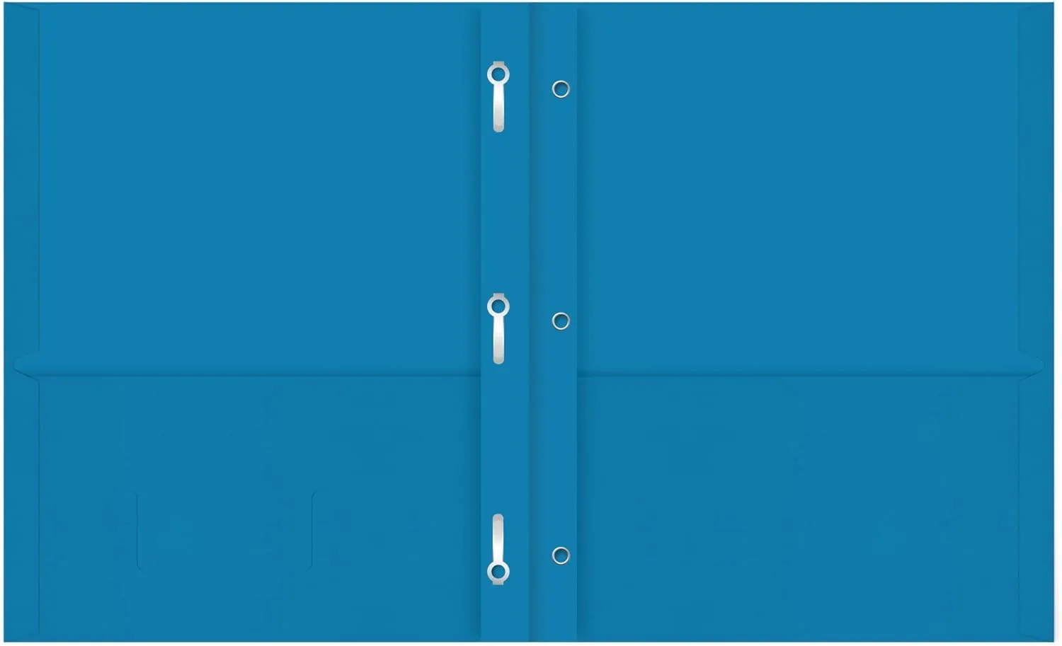 Office Depot Brand 2-Pocket Paper Folders with Prongs, Light Blue, Pack Of 25