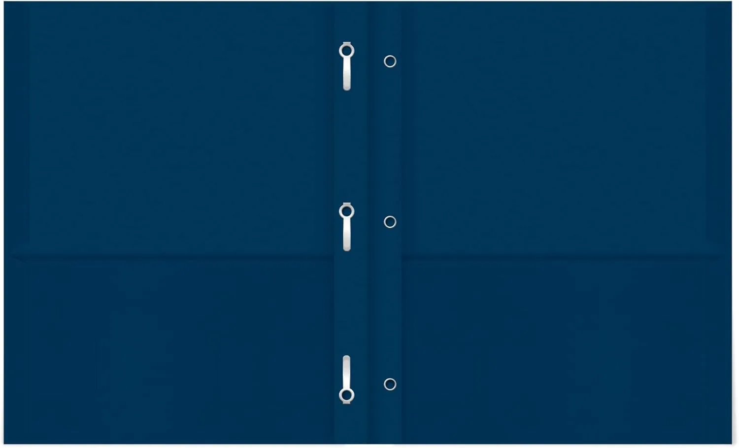 Office Depot Brand 2-Pocket Paper Folders with Prongs, Dark Blue, Pack Of 25