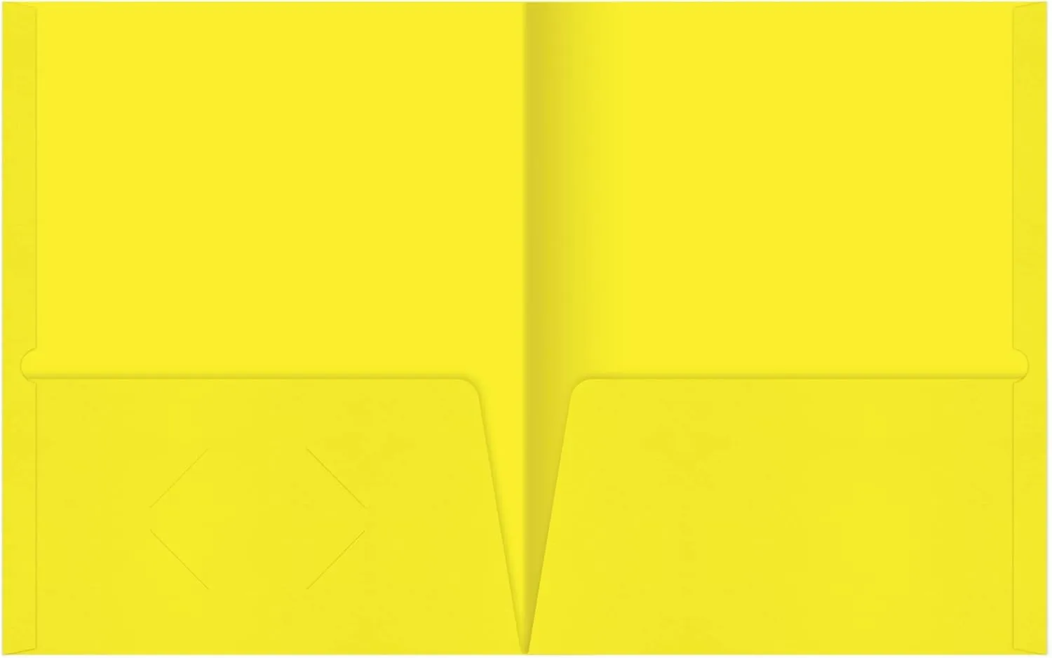 Office Depot® Brand 2-Pocket Folders Without Fasteners, Yellow, Pack of 25