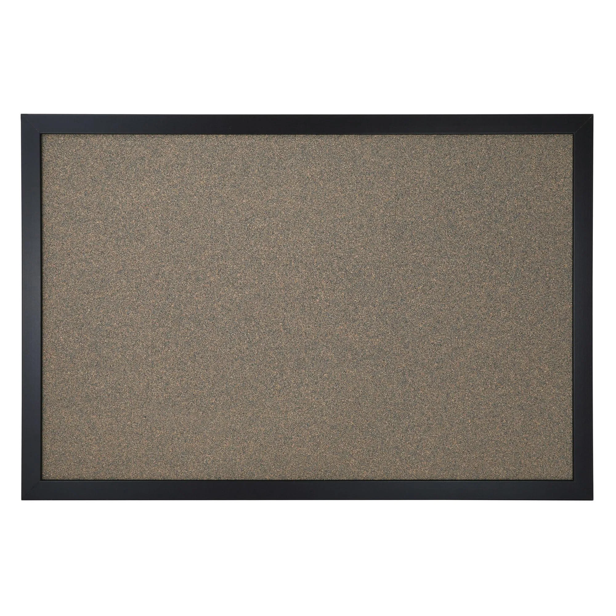 Office Depot Cork Board, 24" x 36", Natural Cork, Black Frame