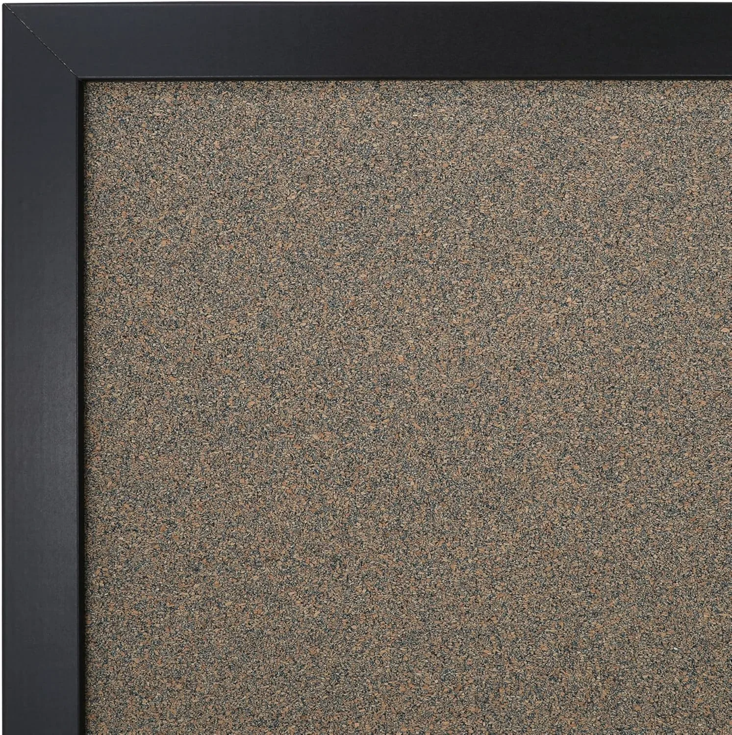 Office Depot Cork Board, 24" x 36", Natural Cork, Black Frame