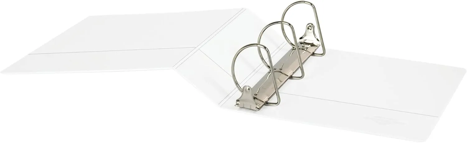 Office Depot Brand Durable View D-Ring Binder, 3in, White, 39% Recycled
