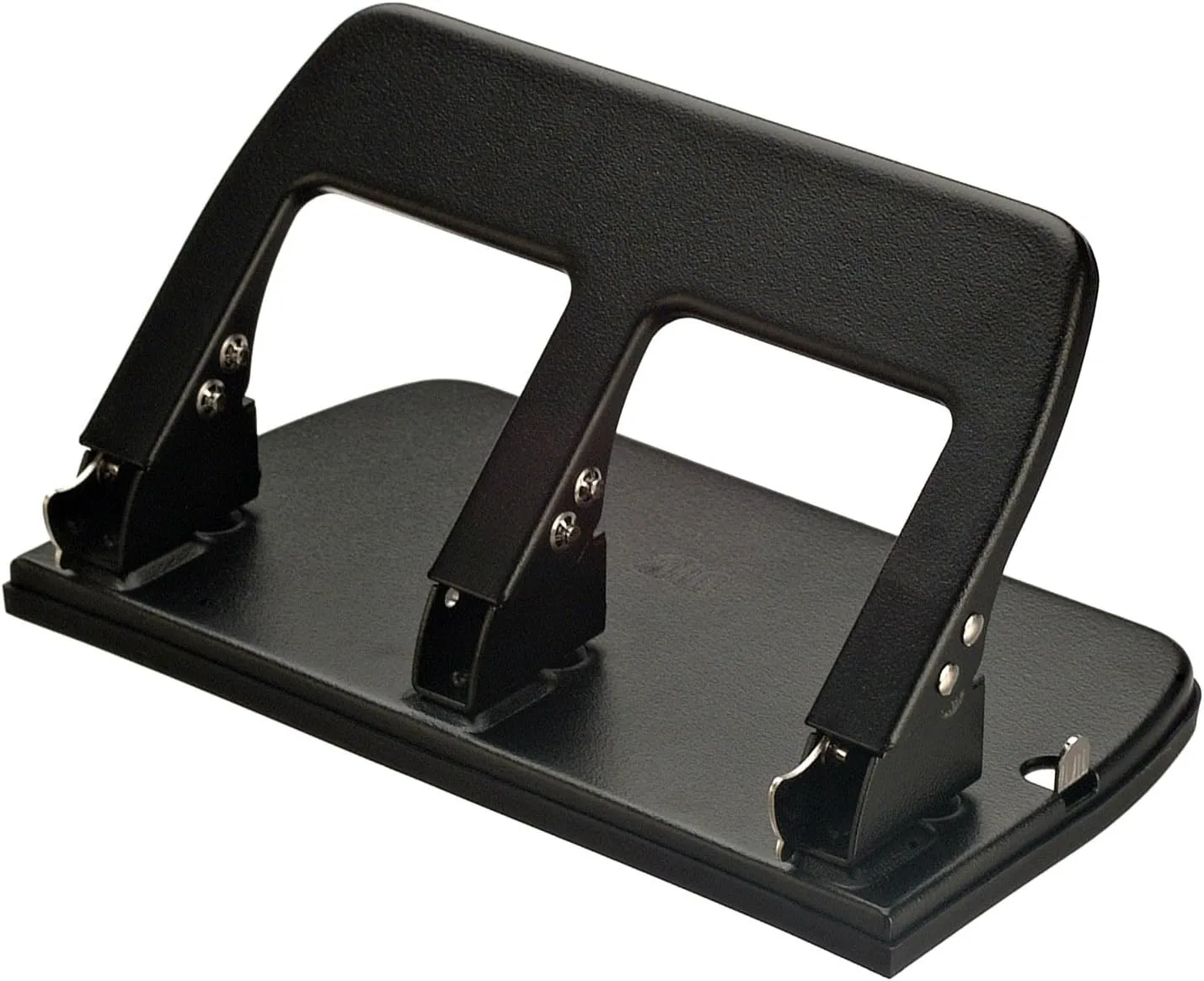 Office Depot Medium-Duty 3-Hole Punch with Ergonomic Handle, 30-Sheet Capacity, Black