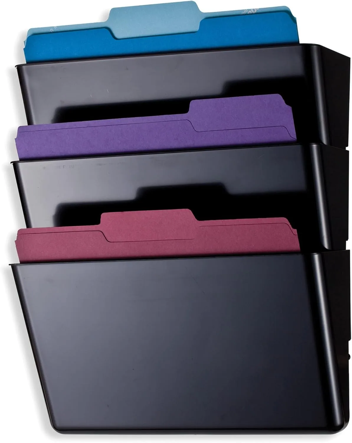 Office Depot 30% Recycled Wall Files, Letter Size, Black, Pack Of 3, OD10405