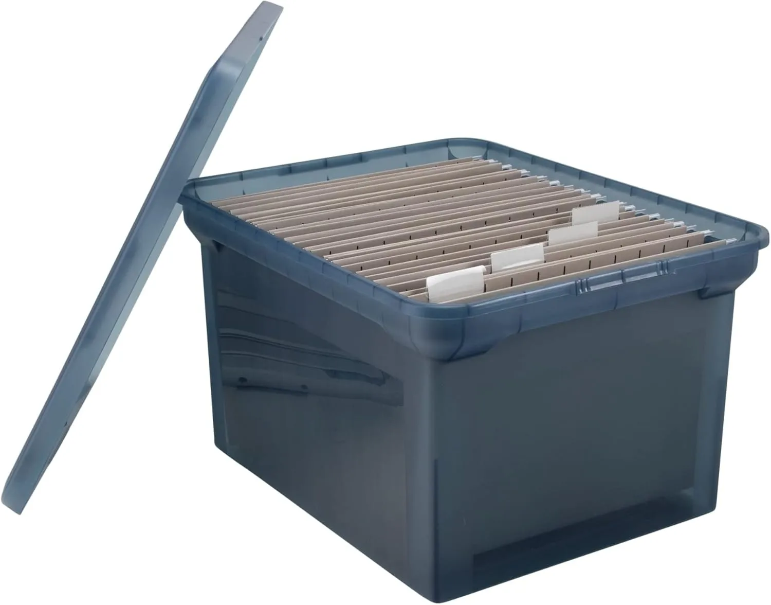 Office Depot® Brand File Tote, 35 Qt, Letter/Legal Size, 10-13/16"H x 13-5/8"W x 18"D, Copen Blue
