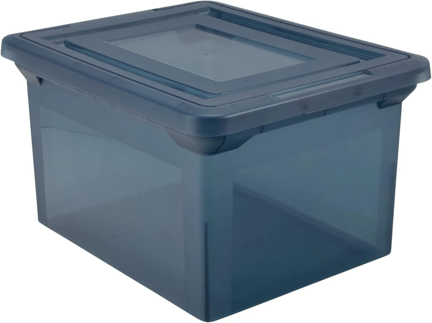 Office Depot® Brand File Tote, 35 Qt, Letter/Legal Size, 10-13/16"H x 13-5/8"W x 18"D, Copen Blue