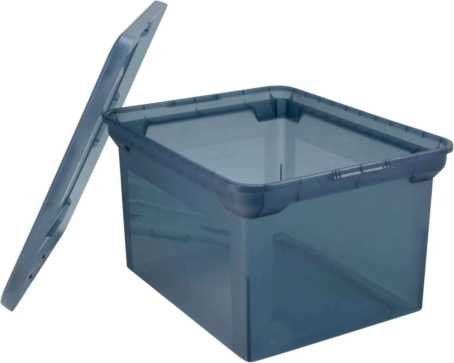 Office Depot® Brand File Tote, 35 Qt, Letter/Legal Size, 10-13/16"H x 13-5/8"W x 18"D, Copen Blue