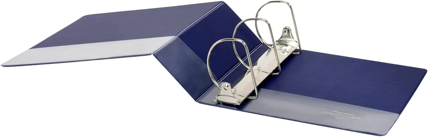 Office Depot® Brand Durable D-Ring View Binder, 4" Rings, 60% Recycled, Blue