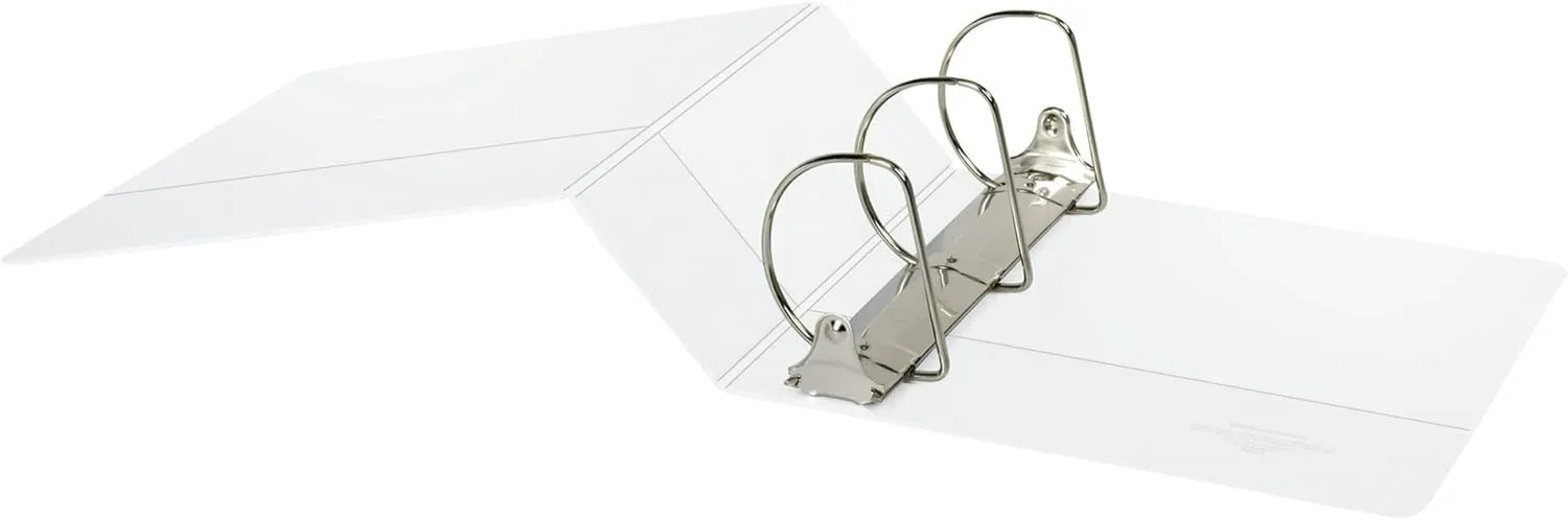 Office Depot Brand Durable View D-Ring Binder, 4in Rings, 59% Recycled, White