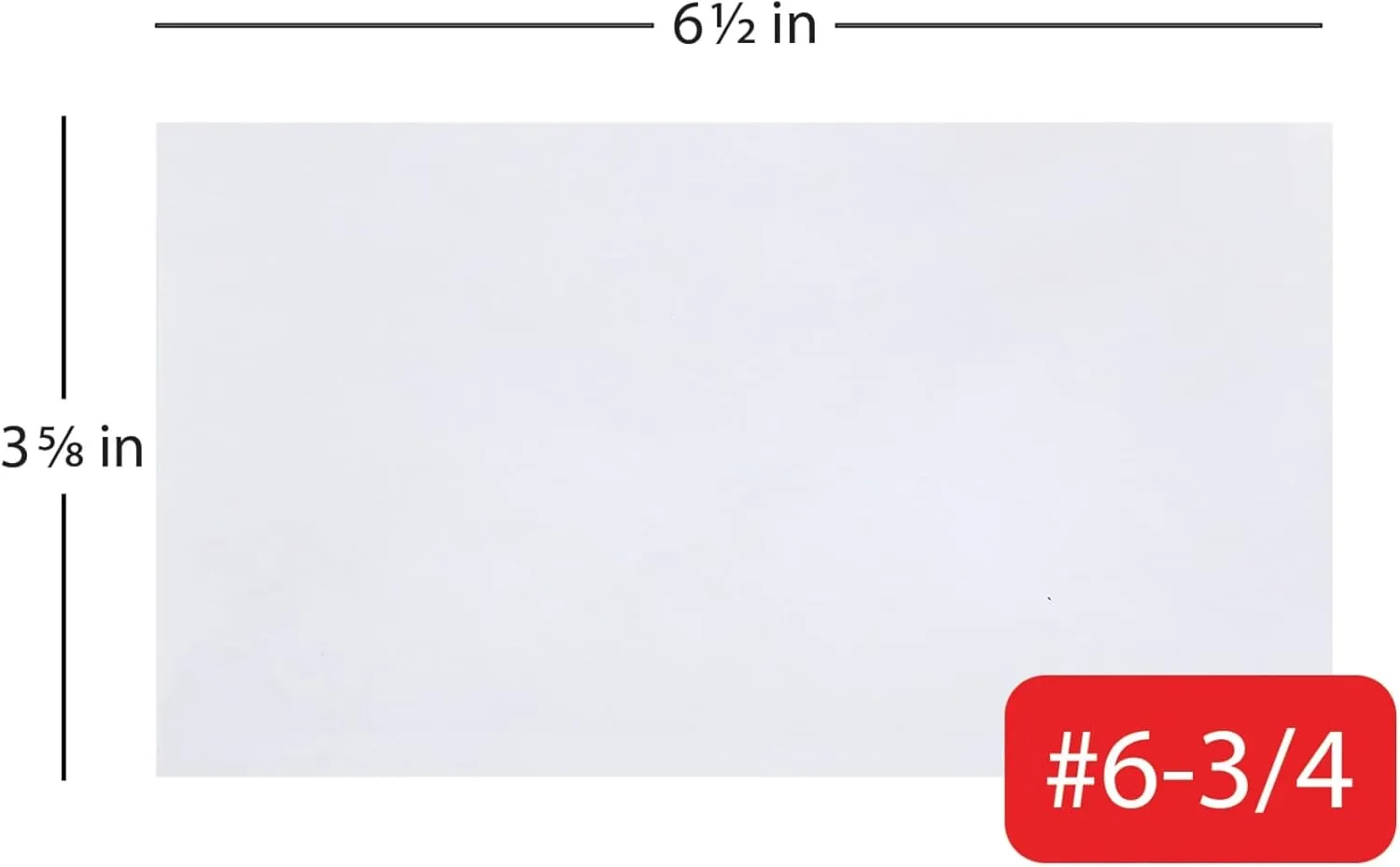 Office Depot All-Purpose Envelopes, #6 3/4 (3 5/8 x 6 1/2), White, Box of 500, 78105