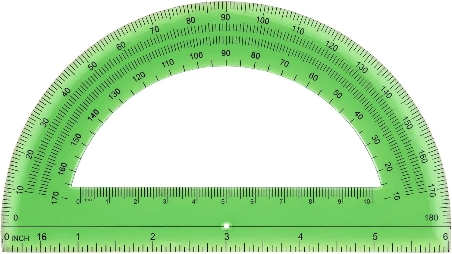 Office Depot Semicircular 6in. Protractor, Clear, 973D OD8
