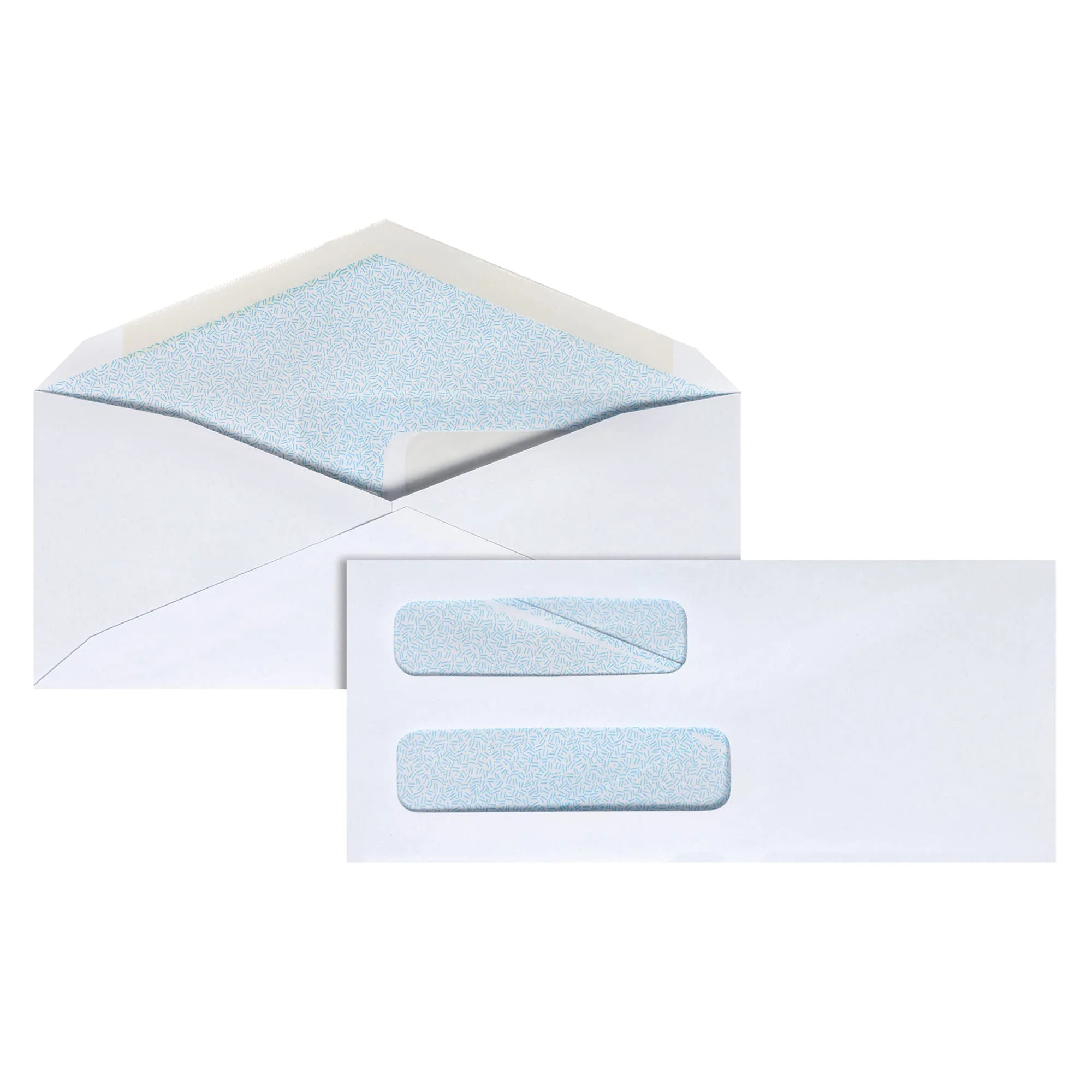 Office Depot Double-Window Envelopes, #8 5/8 (3-5/8 x 8-5/8 in), White, Box of 500