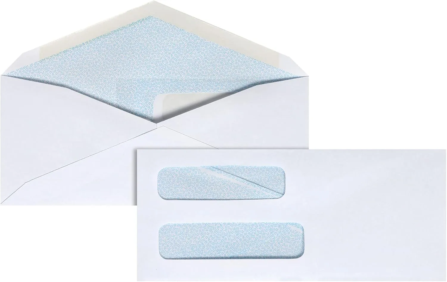 Office Depot Double-Window Envelopes, #8 5/8 (3-5/8 x 8-5/8 in), White, Box of 500