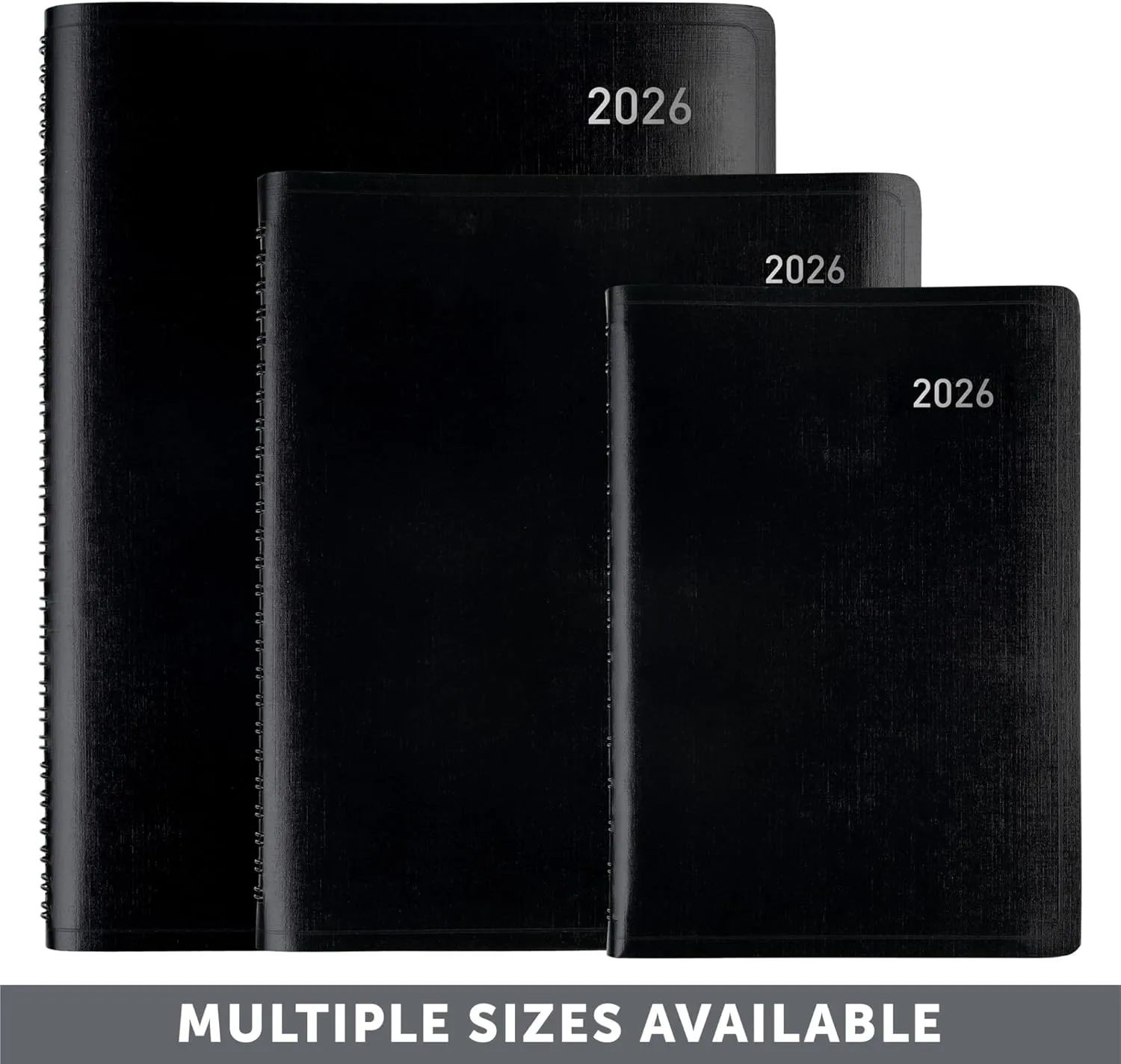 Office Depot Brand Weekly Monthly Planner, 8" x 11", Black, January 2026 to December 2026, OD71080026