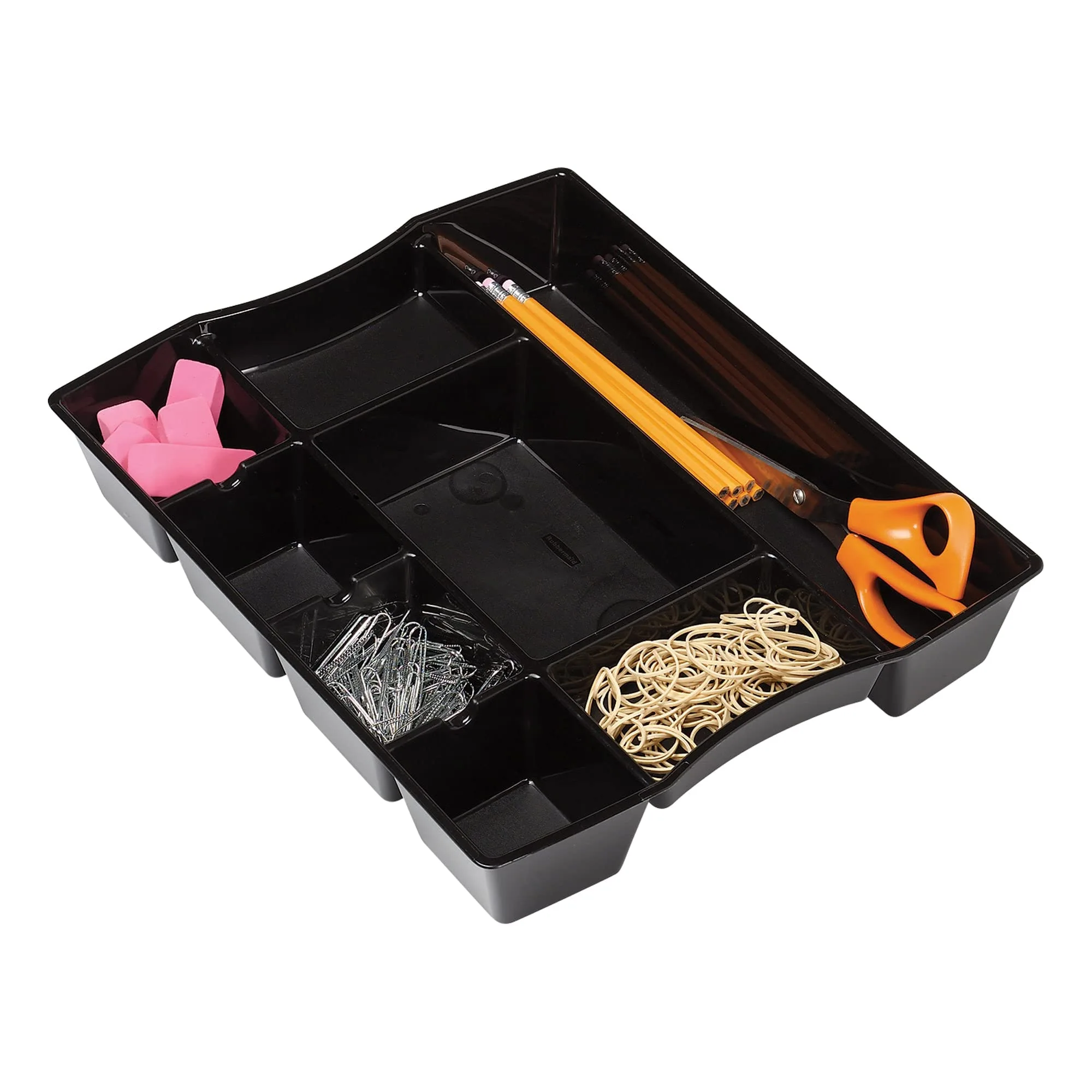 Office Depot 9 Compartment Deep Drawer Tray, 2 1/2in.H x 11 15/16in.W x 14 15/16in.D, Black, 65262