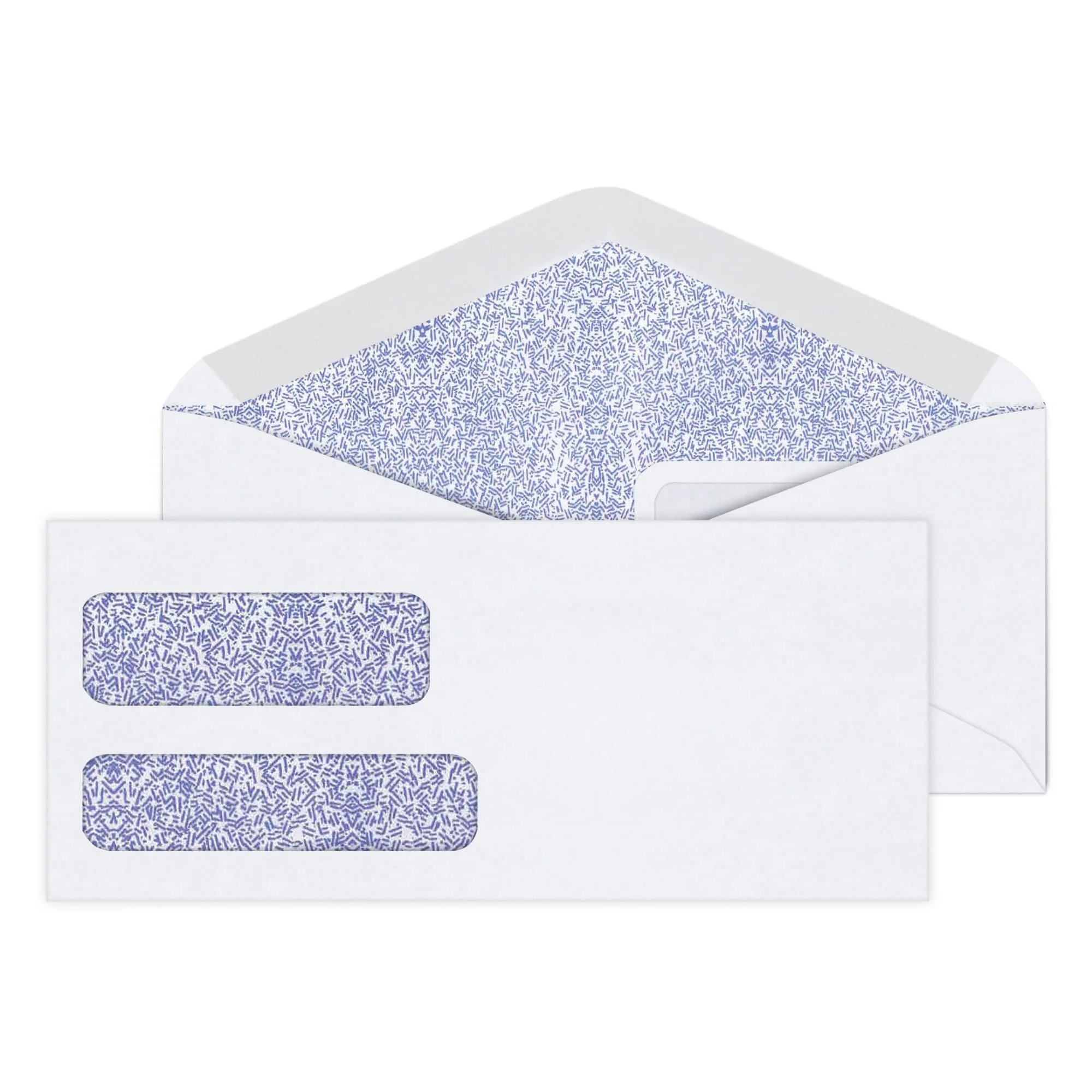 Office Depot Double-Window Envelopes, #9 (3 7/8in x 8 7/8in), White, Box of 500