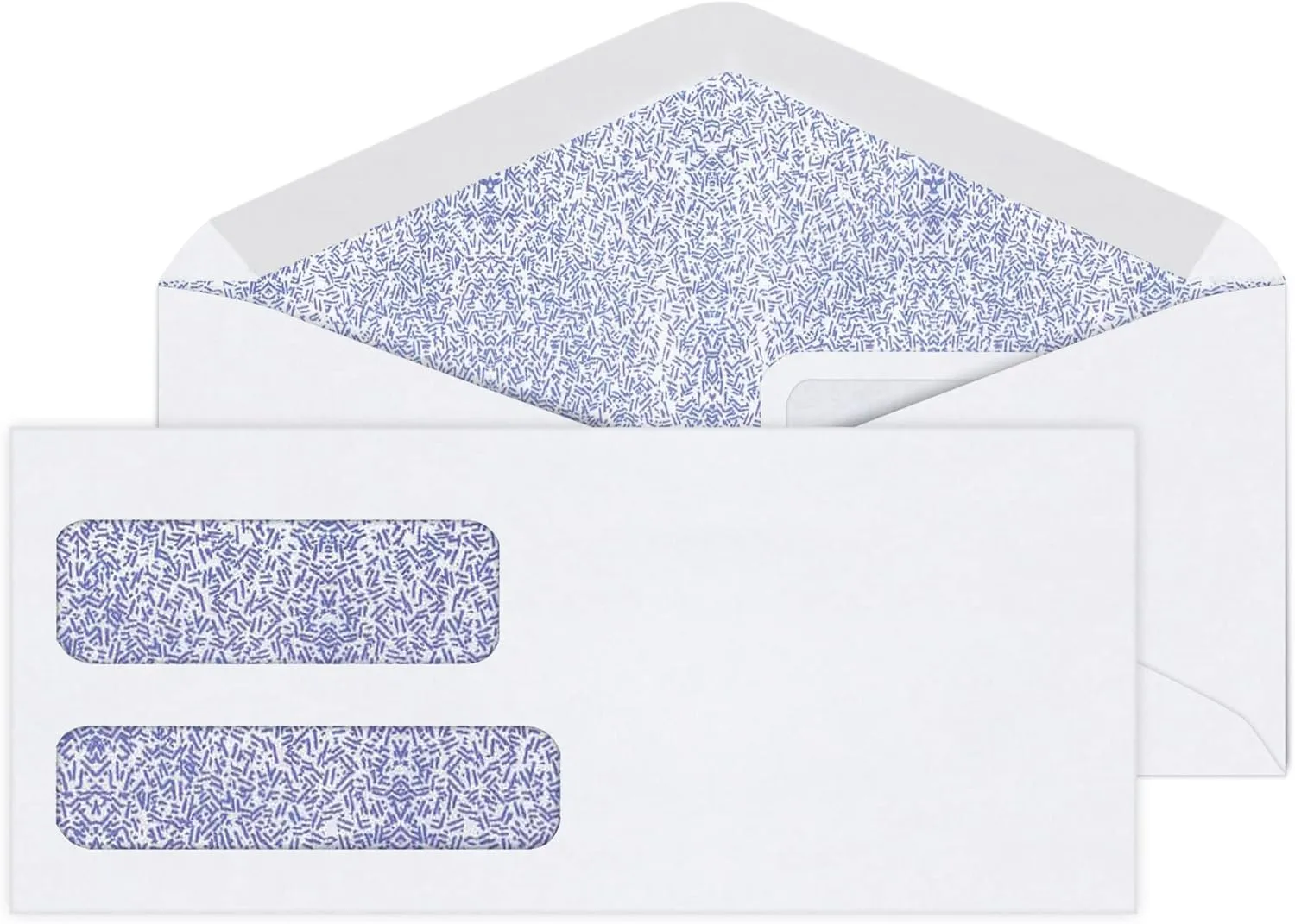 Office Depot Double-Window Envelopes, #9 (3 7/8in x 8 7/8in), White, Box of 500